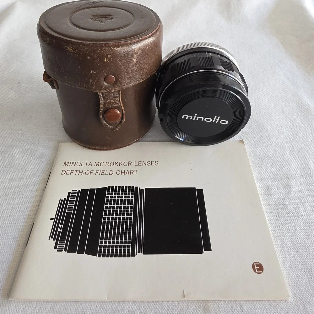 VTG Minolta MC Rokkor-PF 58mm f1.4 Lens Dreamy Bokeh Classic MC2 5813008 Bundle